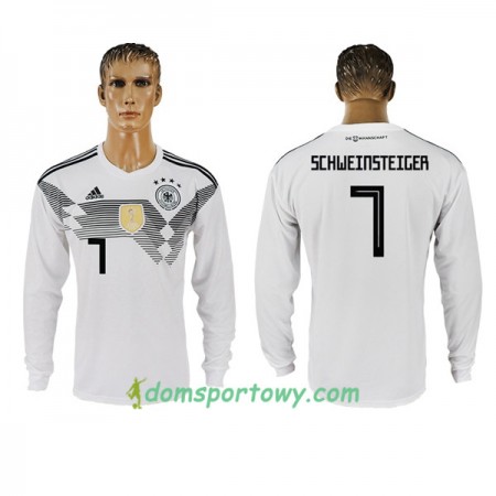 Koszulka Niemcy Schweinsteiger 7 Domowe Koszulki Piłkarskie Mistrzostwa Świata 2018 Długi Rękaw